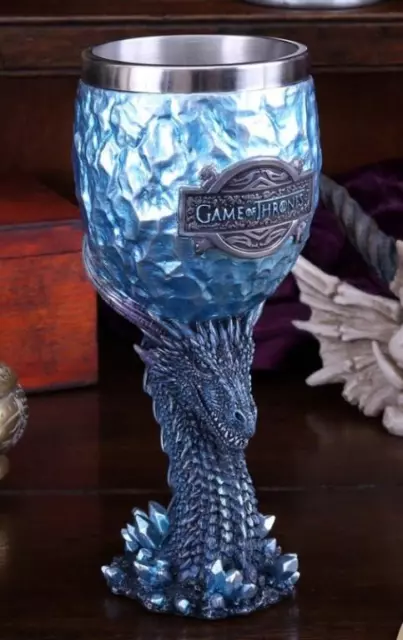 Viserion White Walker Dragon Goblet Game of Thrones Nemesis Now Official