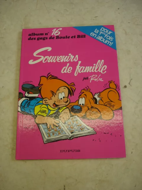 BOULE ET BILL n°16- Souvenirs de famille- EO- BD