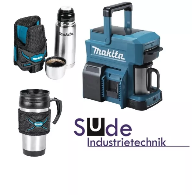 Makita DCM501Z Piles Machine à Café pour Tampons Avec Thermos & Tasse Thermique