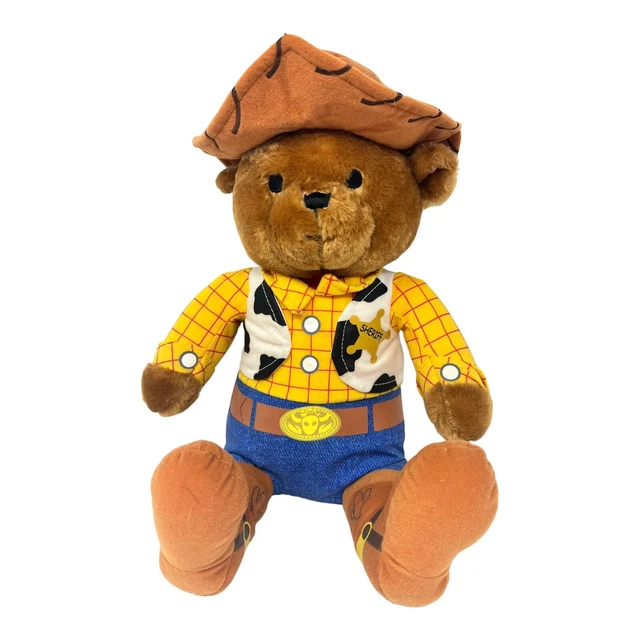 DISNEY TOY STORY Woody Teddy Bear Sheriff 16'' Stuffed Plush Animal Toy