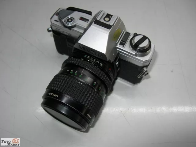 Kit: Minolta X-370 Slr-Camara + Original Objetivo Zoom 35-70/3,5 Lentes