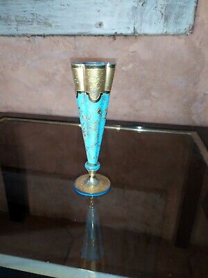 Petit vase cornet Porcelaine de Paris  doré Autel Globe mariés année 1880/1910 
