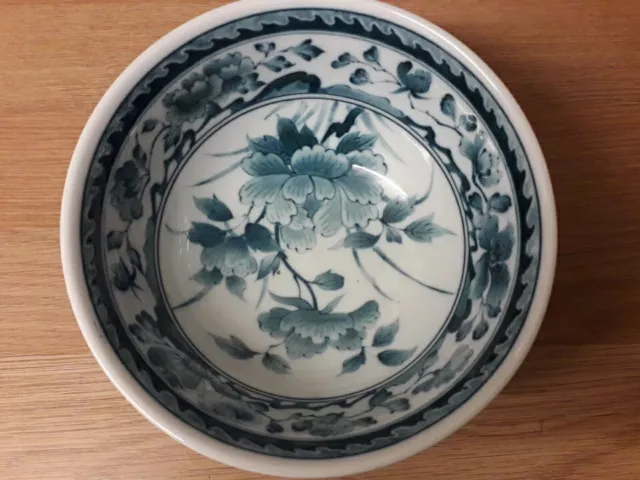 Early 19th Century Chinese Blue and White Porcelain Bowl, hallmarked.