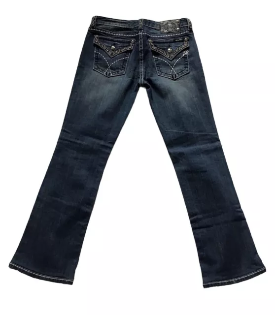 MISS ME WOMEN'S Boot Denim Jeans Size 31 [32x30] Bling Rhinestone ...
