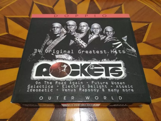 ROCKETS RETRO DOPPIO OUTER WORLD 2 X CD BOX (2007) no mc k7 lp vinyl vhs dvd md