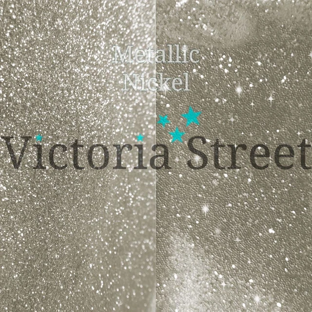 Victoria Street Glitter - Metallic Nickel  - Fine 0.008" / 0.2mm Gold Champagne