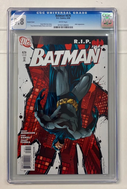 Batman #676 DC Comics 2008 Variant CGC 9.8 WHITE Pages