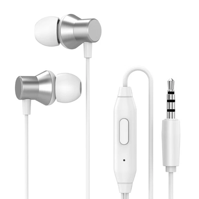 Auricolari Cablati Con Jack 3.5 Mm, Cuffie In-ear Ad Alta Definizione, Bassi Profondi, Nere