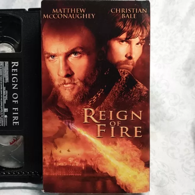 Reign of Fire (VHS, 2002) MATTHEW MCCONAUGHEY, CHRISTIAN BALE,