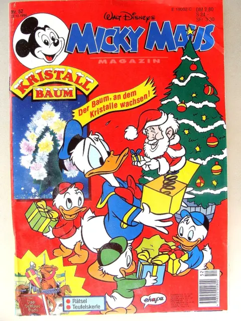 Micky Maus Heft Nr. 52 vom 22.12.1994 aus dem ehapa - Verlag
