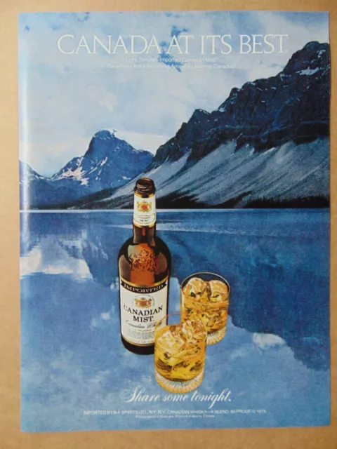 1980 CANADIAN MIST WHISKY Share Some Tonight  vintage art print ad