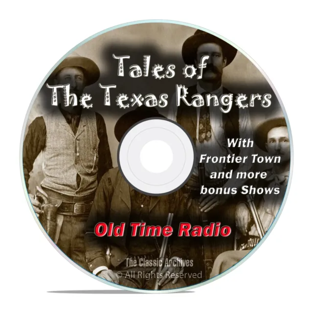 Tales of the Texas Rangers, 205 Episodes Old Time Radio Westerns OTR DVD MP3 F90