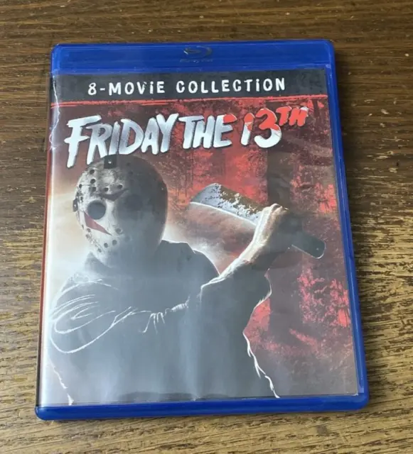 Friday The 13th 8-Movie Collection Horror Blu-Ray Halloween Tested Working