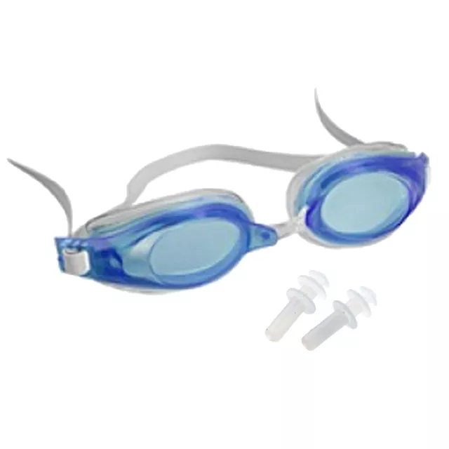 Junior Lunettes de Natation Avec Oreille Prises Plage Piscine Vacances - Bleu