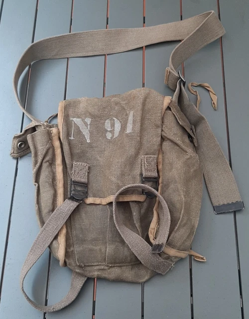 MUSETTE TTA MODÈLE 1951 toile Indochine Légion Para Commando ORIGINAL BAG EUR 39,99 - FR