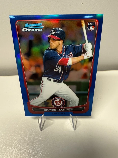 BRYCE HARPER 2012 Bowman Chrome Blue Refractor RC 248/250