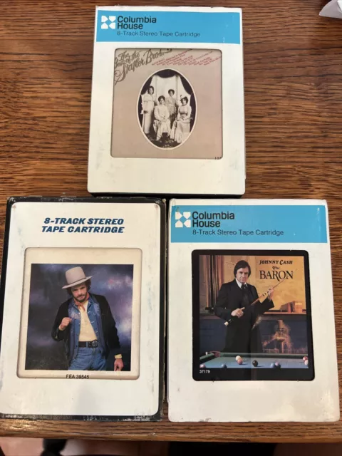 8 Track Tapes   Lot Of 3 VINTAGE COUNTRY untested