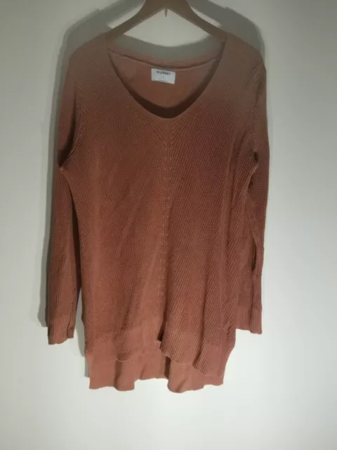 Old Navy Women's Long Sleeve Knit Top Size XL Brown New With Out Tags
