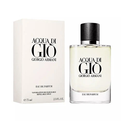 Giorgio Armani Acqua Di Gio 75Ml Eau De Parfum Spray For Men Brand New & Sealed