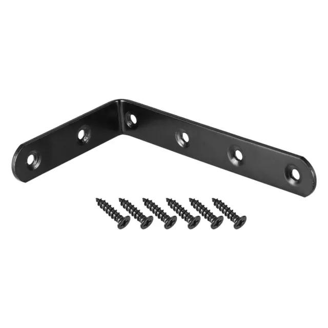 Corner Brace Angle Bracket Steel L Shape 125mmx75mmx20mm 2 Pcs