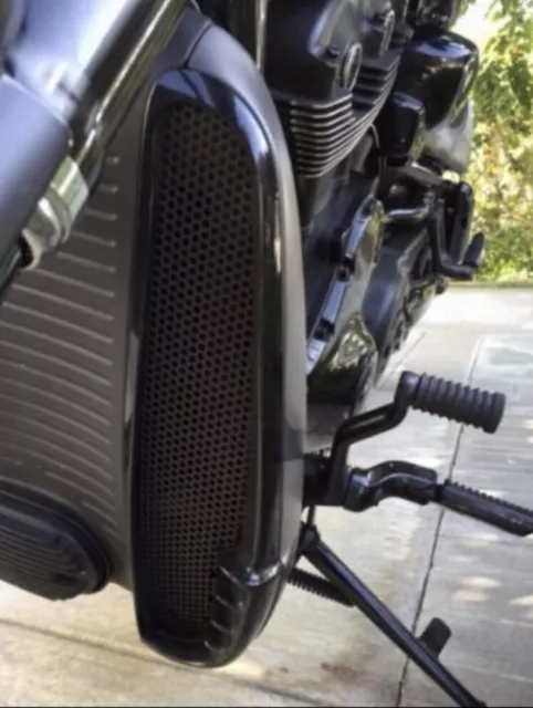 Harley Vrod NRS Radiator Grills (Gloss Black)