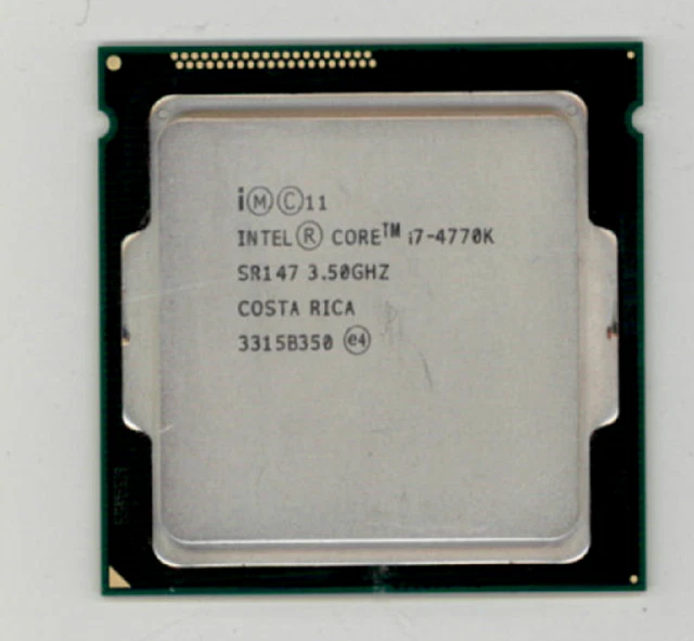 INTEL I7-4770K réf : SR147 3.5GHZ turbo 3,9ghz socket LGA1150 excellent état