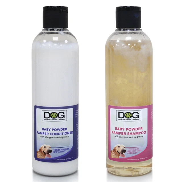 Baby Powder 250ml Dog Shampoo & 250ml Conditioner Pamper Pack!
