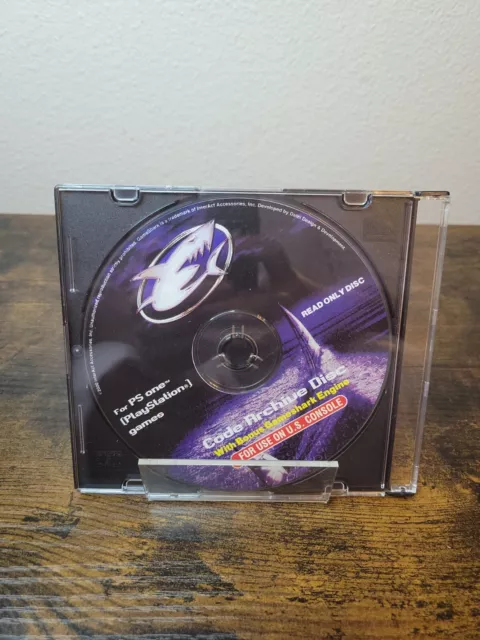 GameShark PS1 Code Archive Disc Tested PlayStation Bonus Game