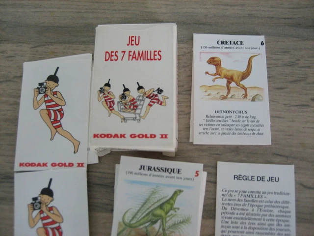 Jeu De 7 Familles Ancien Thème Aviation - Marque Jacquot - Occasion Avec Quelques Taches