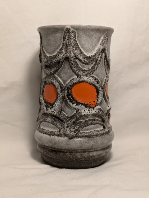 VINTAGE STREHLA KERAMIK Fat Lava VASE East Germany GDR Handcrafted