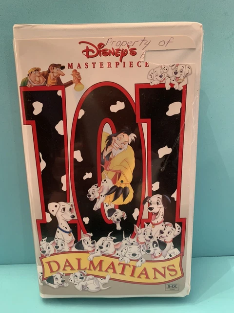DISNEY'S MASTERPIECE 101 Dalmatians Original Clamshell VHS (VHS, 1999 ...