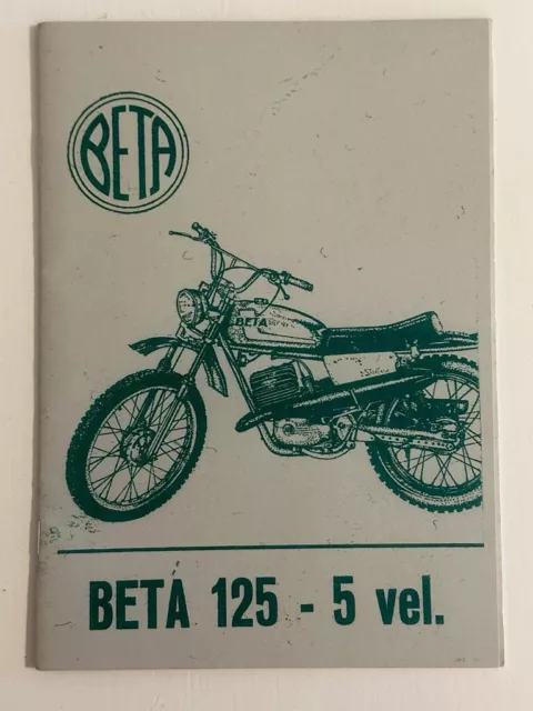 Libretto uso e manutenzione BETA 125