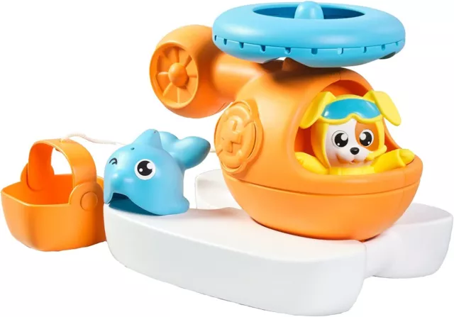 TOMY - Jouet de Bain - Hélicoptère de Secours -  - TE73305C