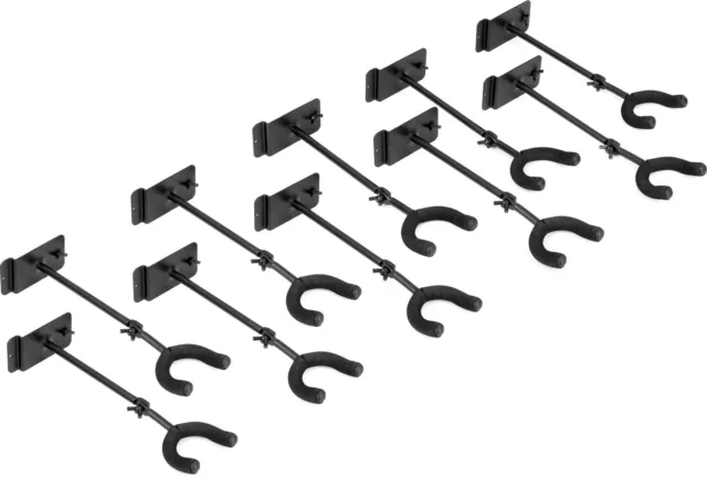 Levy's Adjustable Slatwall Guitar Hanger Yoke - 10-pack