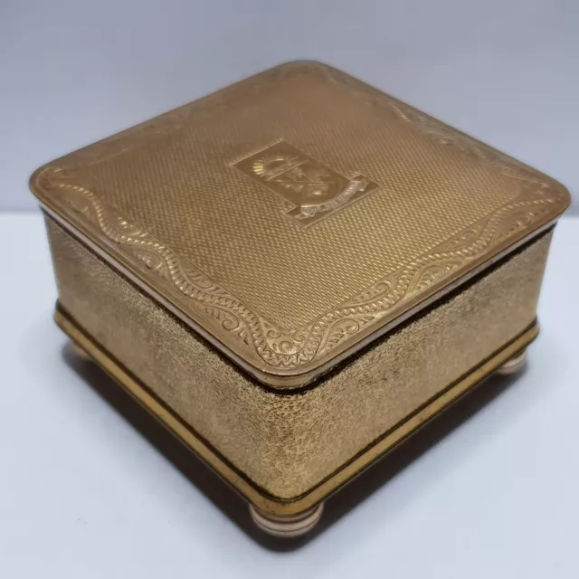 P&O gilt Trinket Box 78x40mm Damage to lining