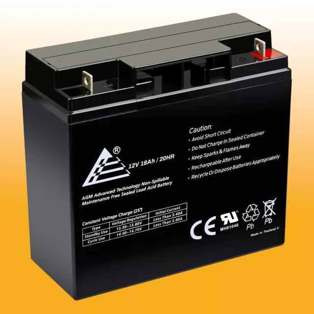 12V 18AH SLA Battery for Stanley Portable Jump Starter J5C09 