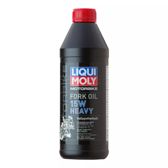 6x Liqui Moly Motorbike Fork Oil 15W heavy Gabelöl Stoßdämpferöl 1L 2