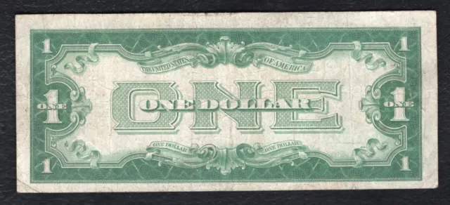 Fr. 1600 1928 $1 One Dollar *Star* “Funnyback” Silver Certificate Very Fine 2