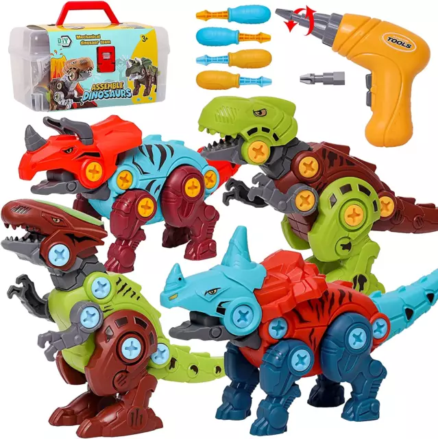 Take Apart Dinosaur Toy,Educational Building Dinosaur Toy for 3 4 5 6 7