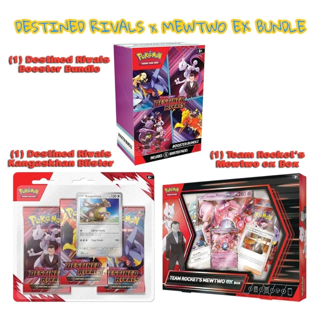 POKÉMON TCG DESTINED Rivals Bundle:Booster, Blister, and Team Rocket's ...
