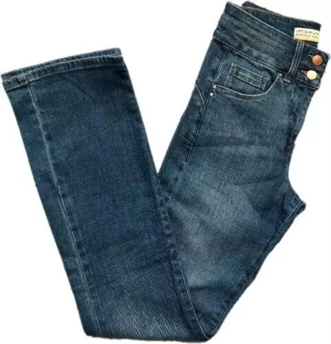 Next Womens Denim Blue Lift Slim & Shape Bootcut Jeans High Rise Size 8/20 £45!! 2