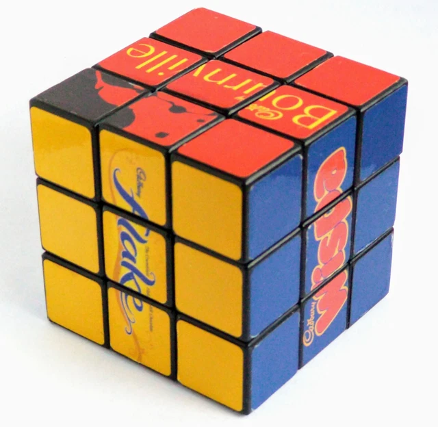 VINTAGE RUBIK'S CUBE (Cadburys Chocolate) Anniversary Edition Rare £19.