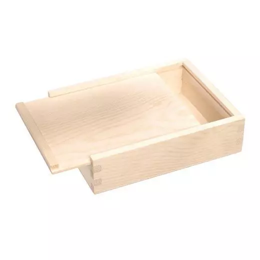 Knorr Prandell 16x12cm Bare Wood Slide Box #705