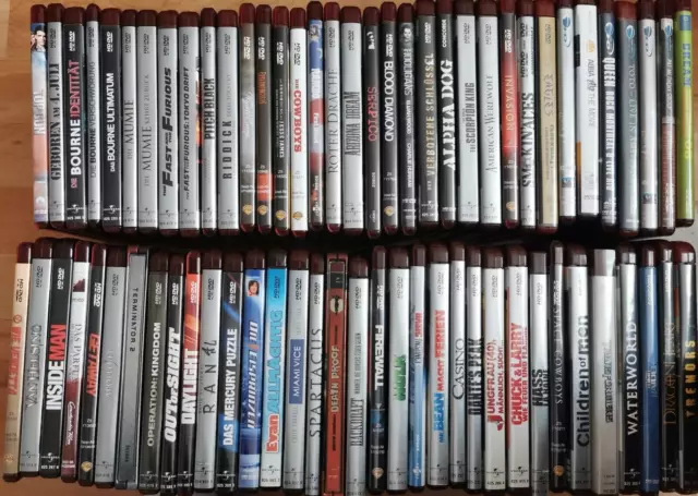 XXL HD DVD Film Paket 74 Stück Konvolut Sammlung Posten Wiederverkauf Filme