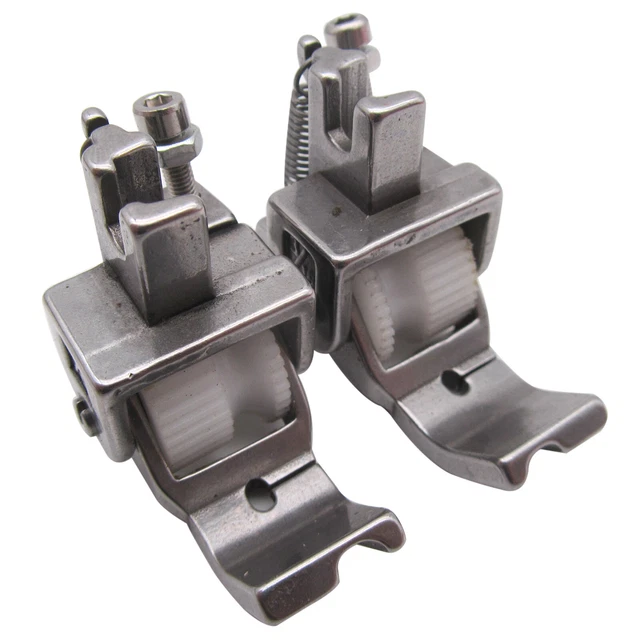 LEFT/RIGHT NYLON TEETH Roller Piping Foot FOR JUKI DDL5550 TL2010Q