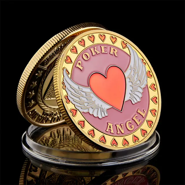 Welcome To Nevada Las Vegas Poker Chip Angel Casino Gold Coin Lucky Coin 2
