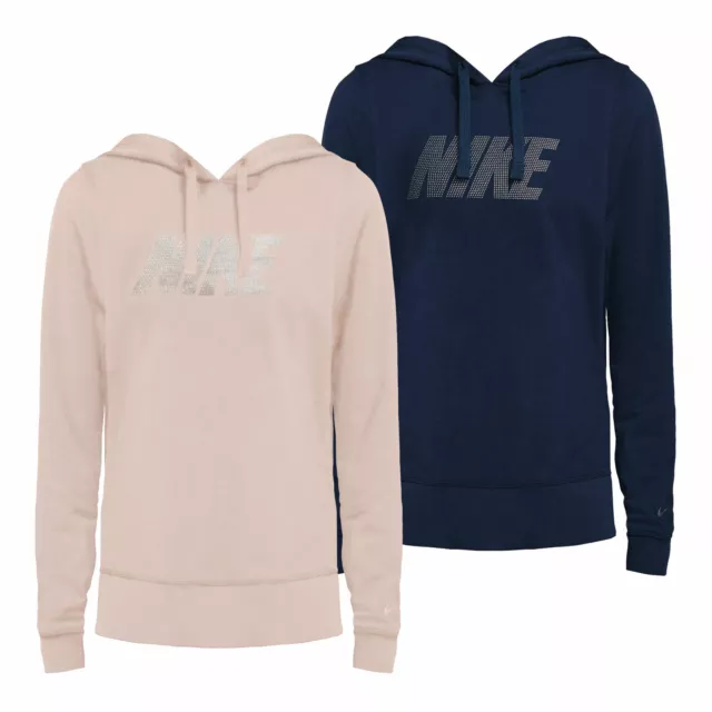 NIKE Damen Pullover Kapuzenpullover Sweatshirt Dri-FIT Grafik-Trainings-Hoodie