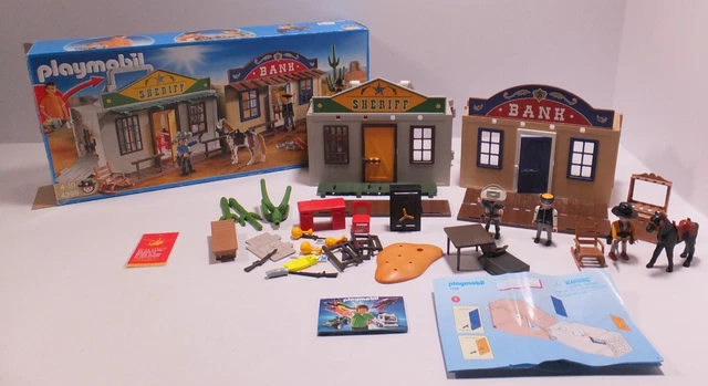 PLAYMOBIL MY TAKE Along Western City Sheriff Bank # 43898 Complet EUR