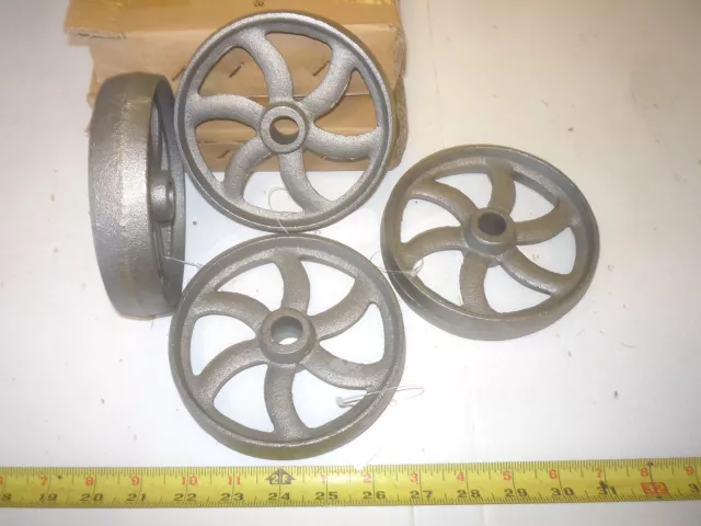 4   Cast Iron  Coffee Table ,  Gas Engine     Curved 6  Spoke  Wheel