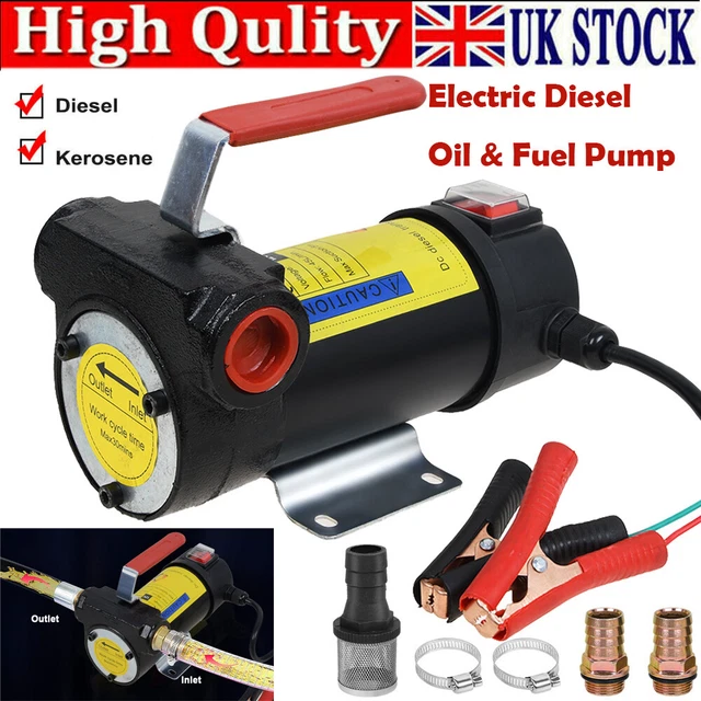 ELECTRIC FUEL PUMP 12V Diesel Transfer Pump 40L/Min Kerosene Oil